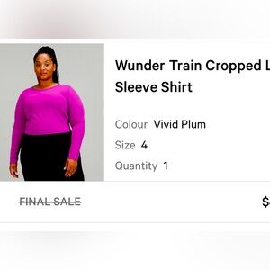 Wonder Train Long Sleeve Purple Shirt Cropped 4